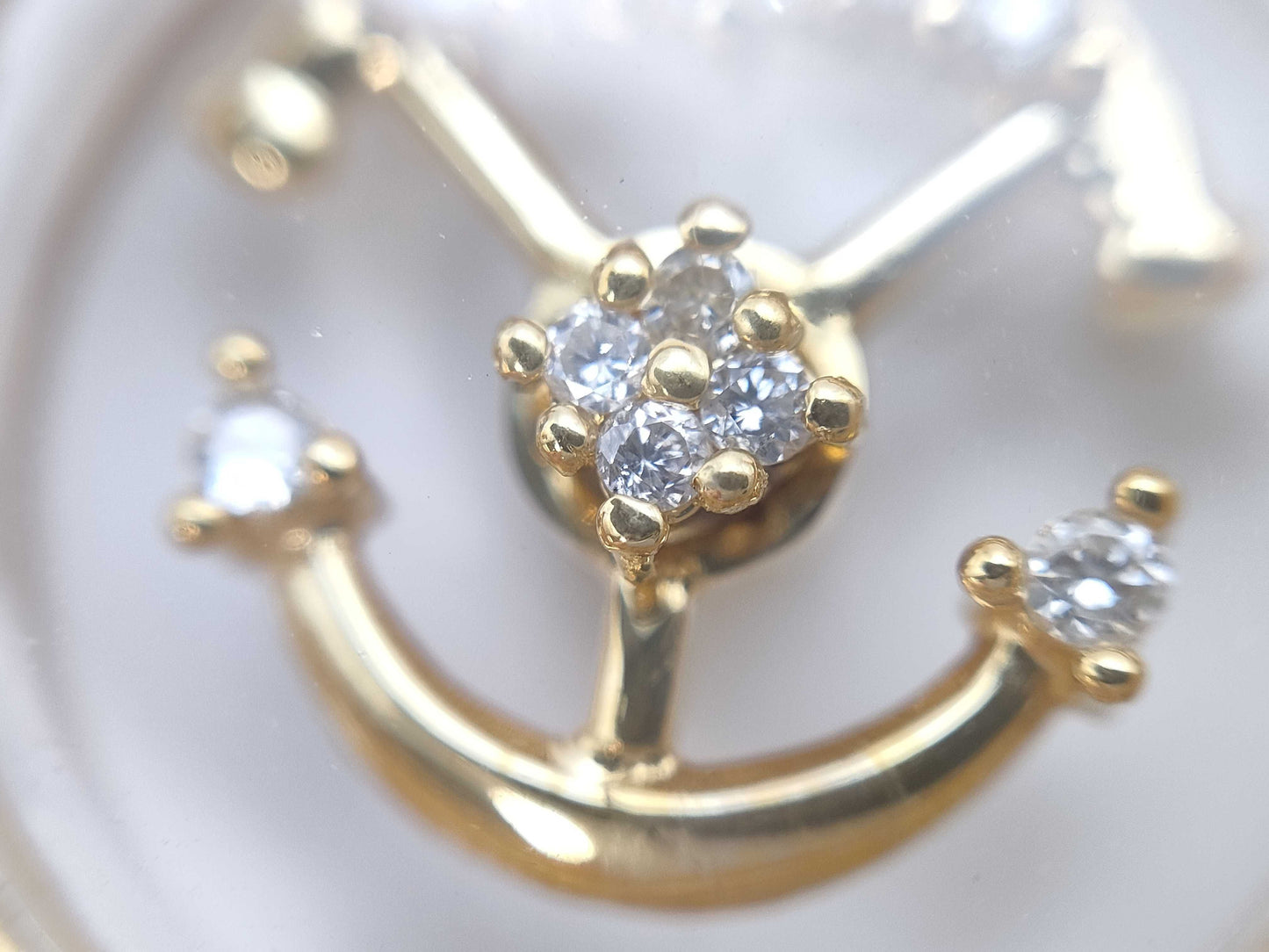 Swing D 0.23ct K18 9.7g Necklace