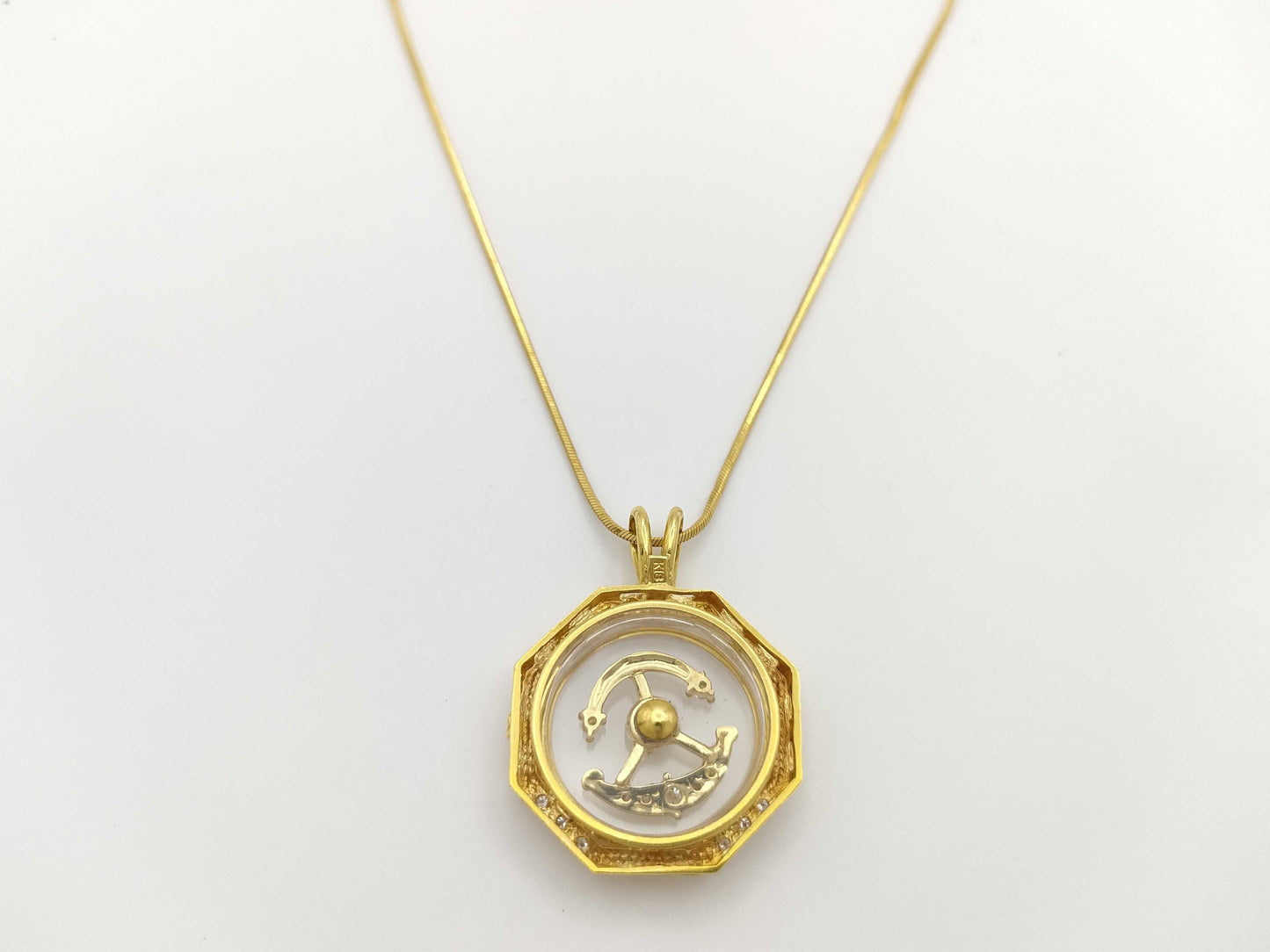 Swing D 0.23ct K18 9.7g Necklace