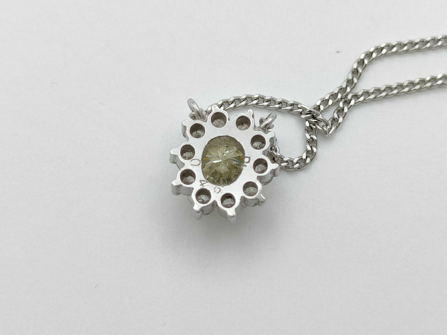 D0.46ct Pt/Pt850 3.4g Necklace