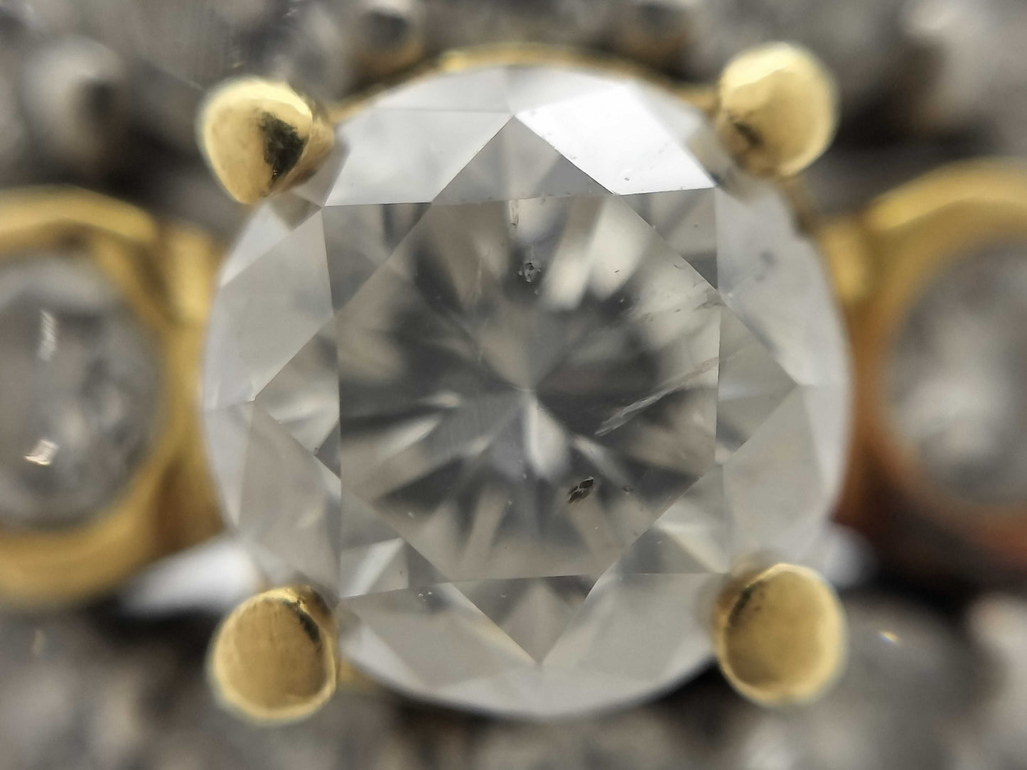 D0.52/1.64ct Pt900/K18 13.7g Ring