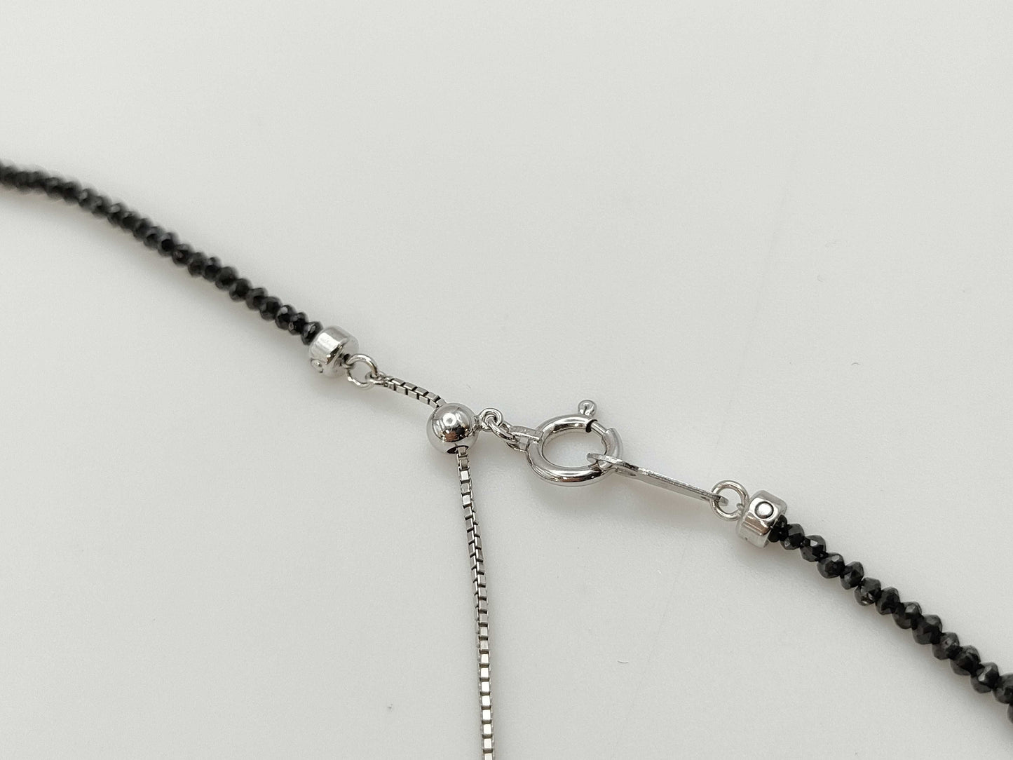 BLKD2.10/12.60ct D0.13ct K18WG 6.1g Necklace