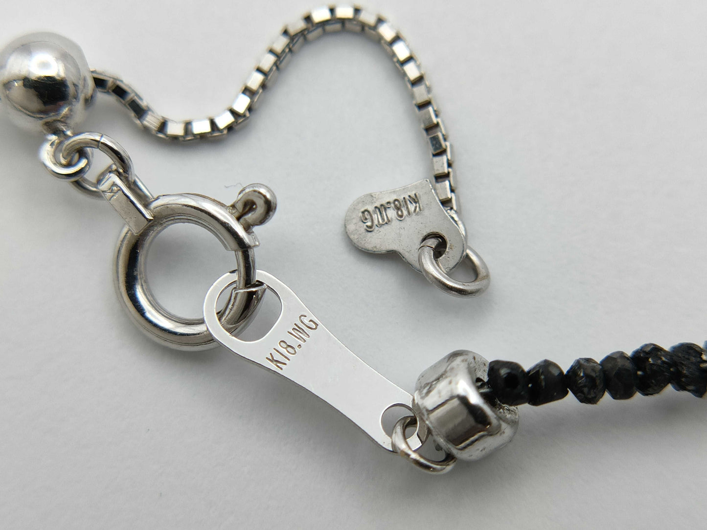 D0.77/0.09/10.03ct K18WG 4.7g Necklace
