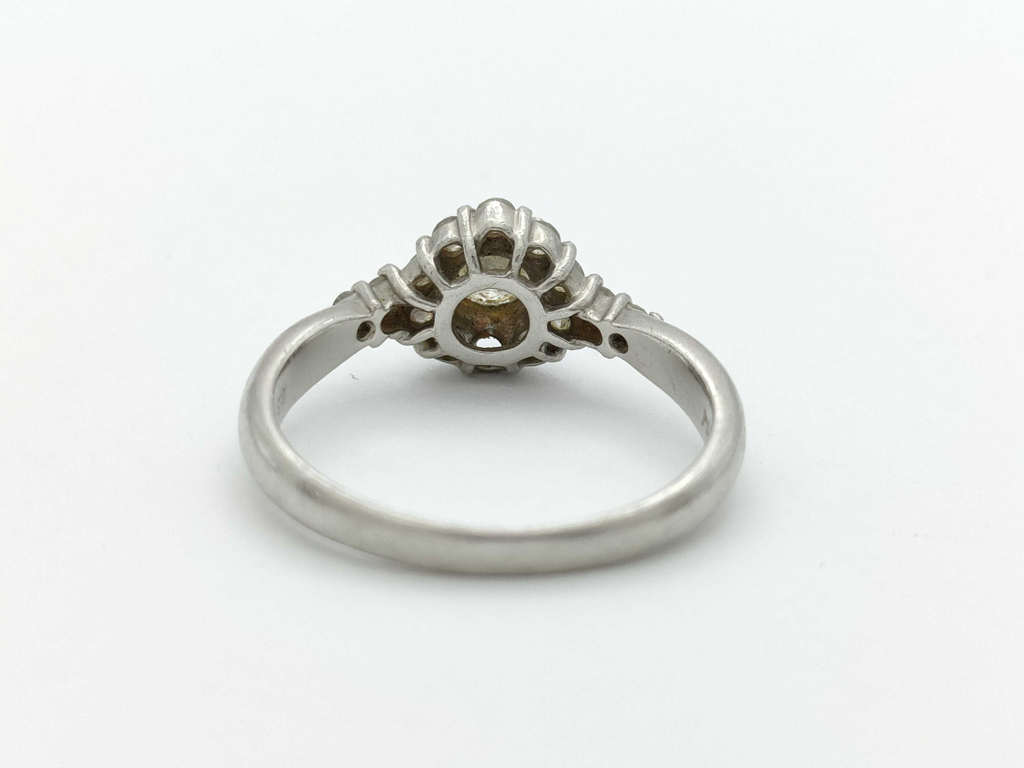 D0.388/0.27ct Pt900 3.9g Ring