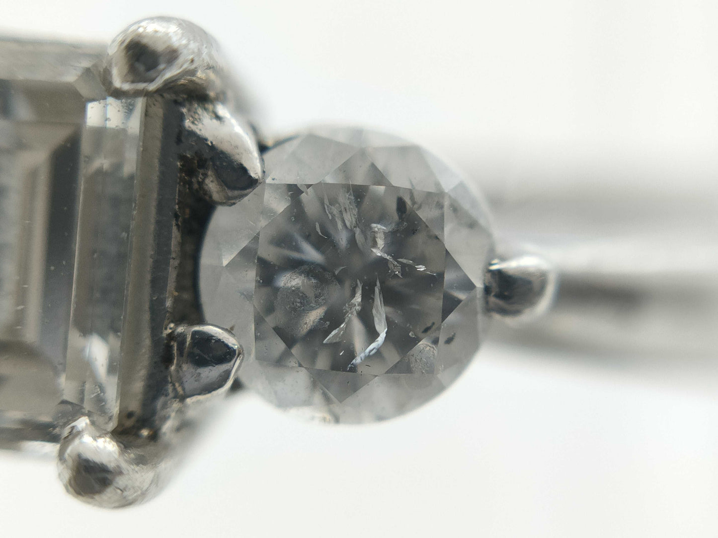 D0.333/0.36ct Pt900 4.0g Ring