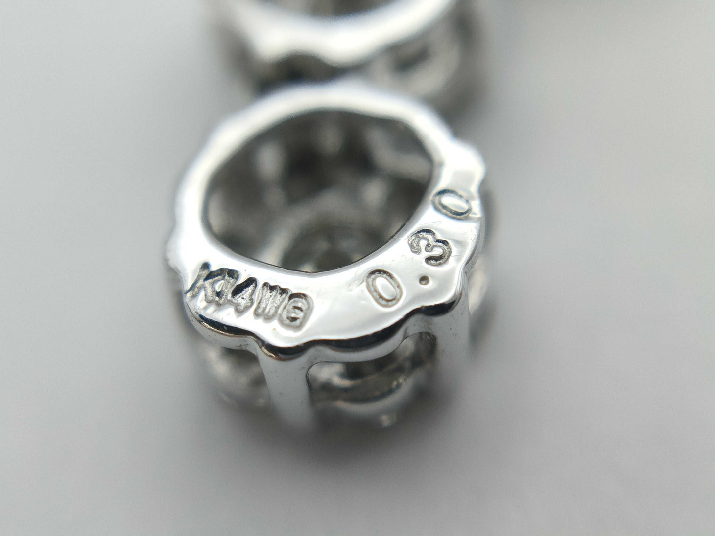 D0.30ct K14WG 1.6g Necklace