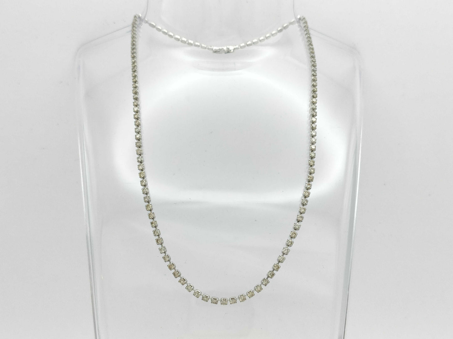 D6.48ct Pt850 13.7g Necklace