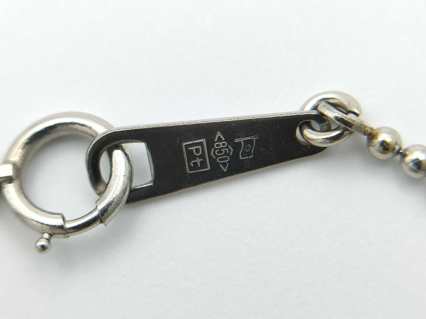 E2.02ct D0.36ct Pt900/850 7.8g Necklace