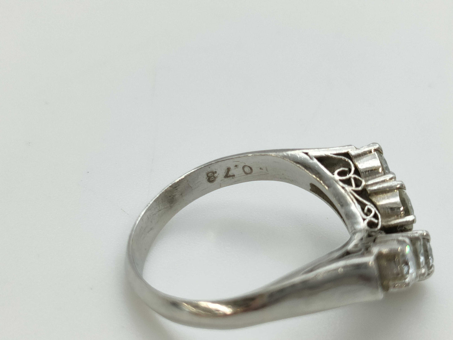 D0.78ct Pt900 6.0g Ring