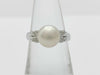 Pearl Ring, Diameter: Approx. 8.7mm, D0.23ct, Pt900, 6.1g