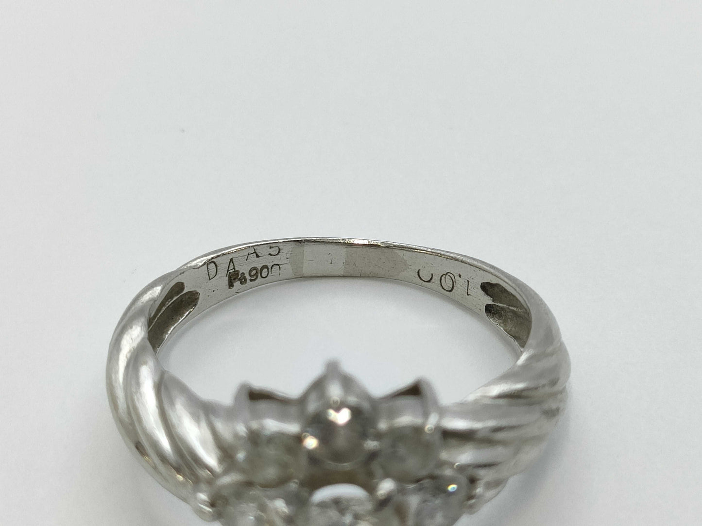 D1.00ct Pt900 4.6g Ring