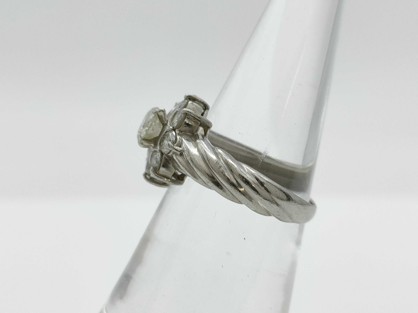 D1.00ct Pt900 4.6g Ring