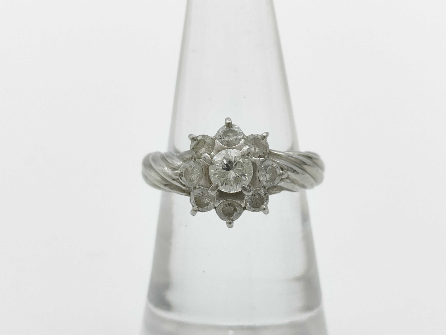 D1.00ct Pt900 4.6g Ring