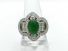 Jadeite 2.11ct D0.96ct Pt900 17.5g Ring