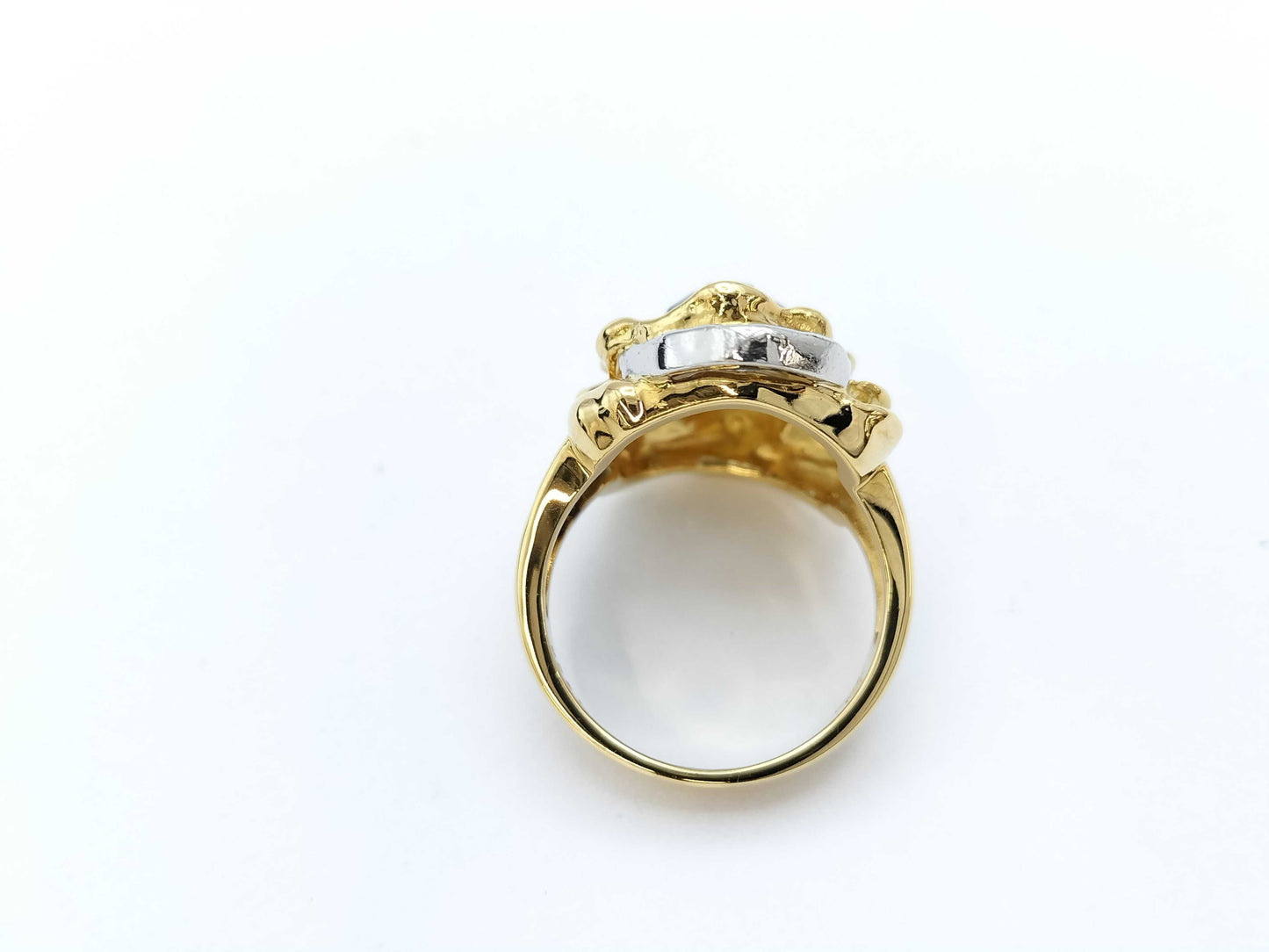 AQ1.558ct D0.05ct K18/PT900 12.6g Ring