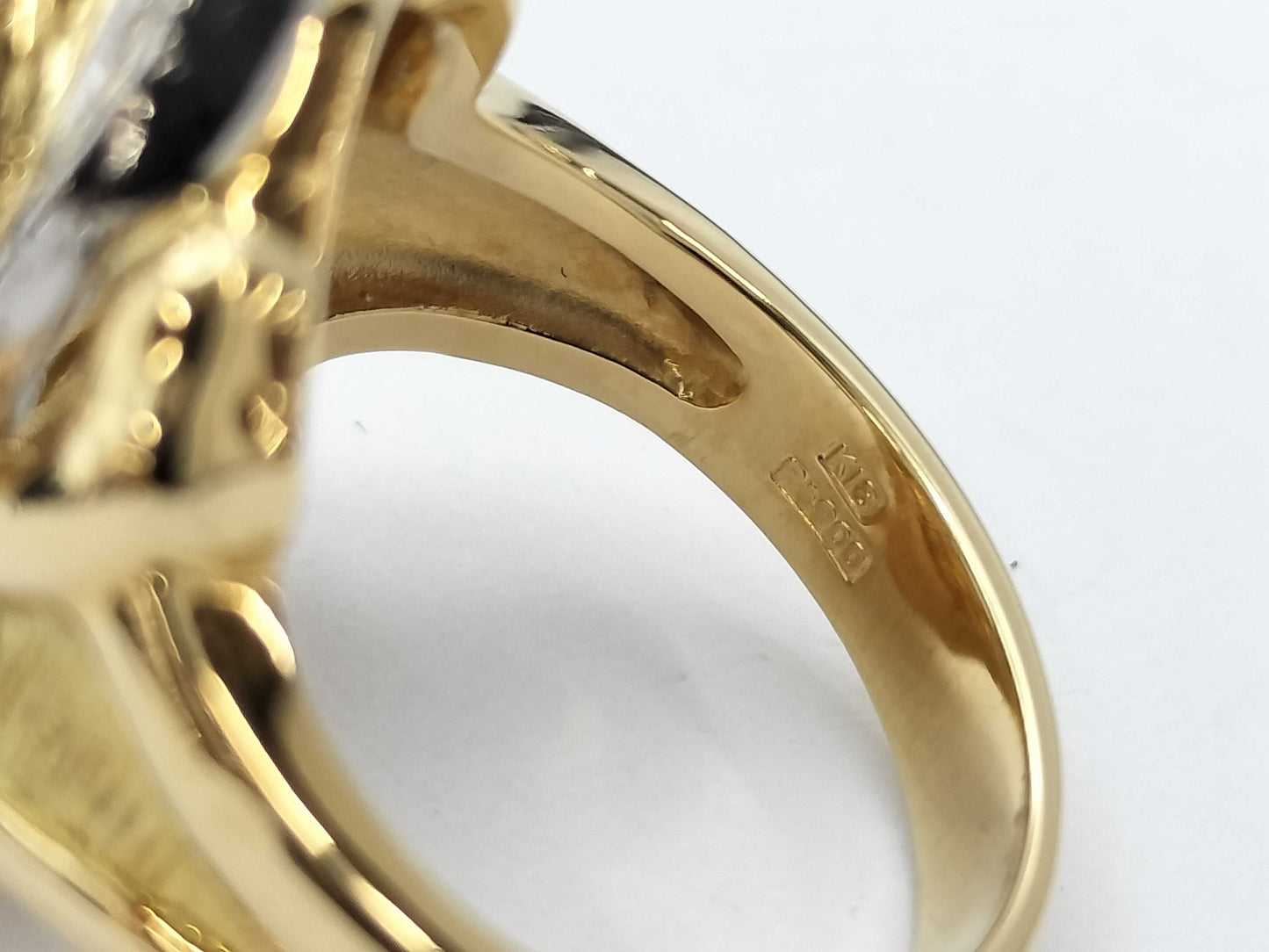 AQ1.558ct D0.05ct K18/PT900 12.6g Ring