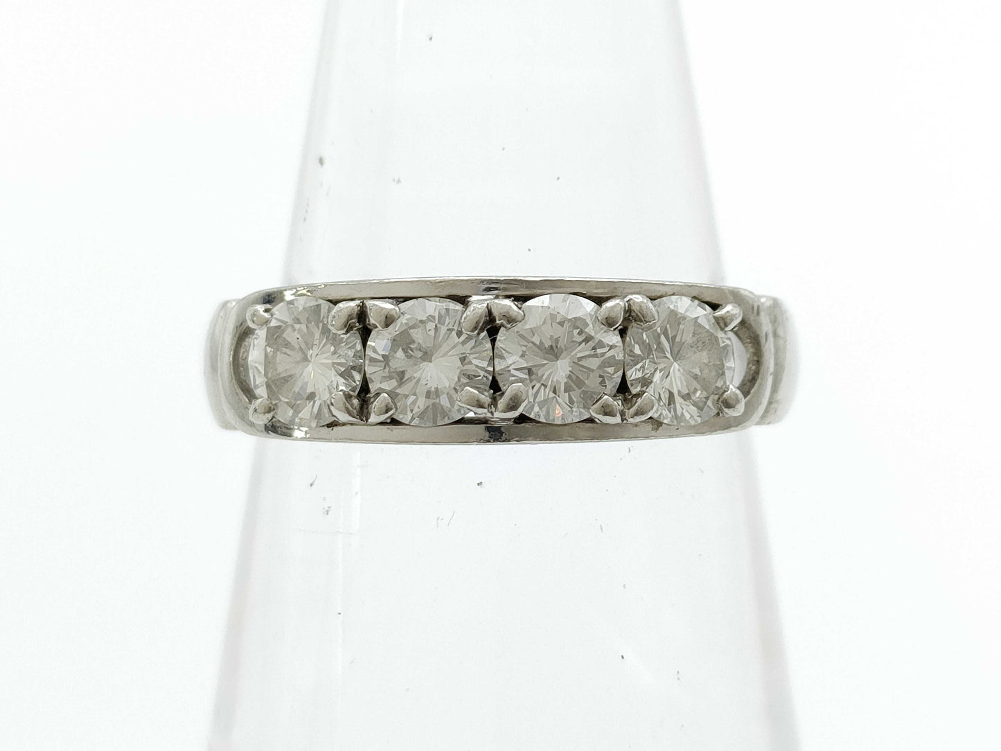 D0.77ct Pt900 4.1g Ring
