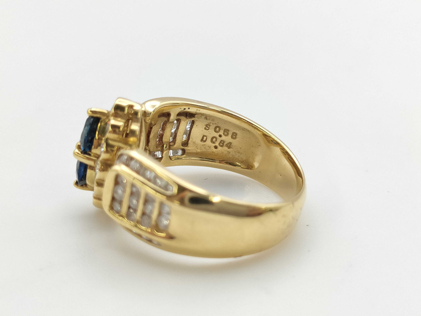 S 0.58ct D 0.84ct K18 7.2g Ring