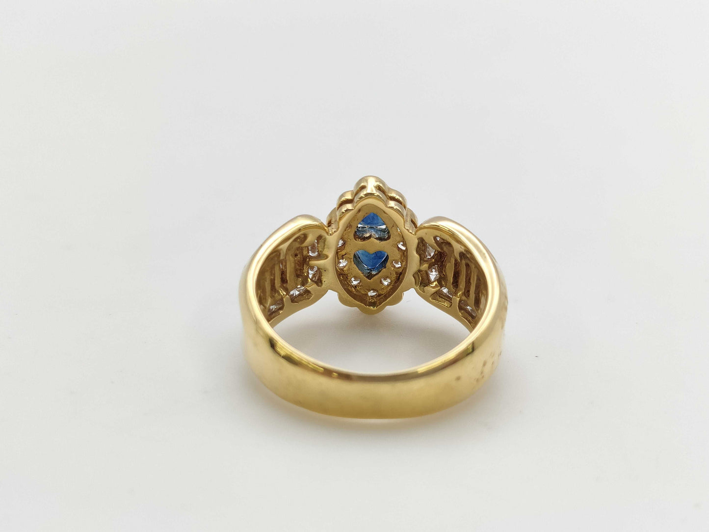 S 0.58ct D 0.84ct K18 7.2g Ring