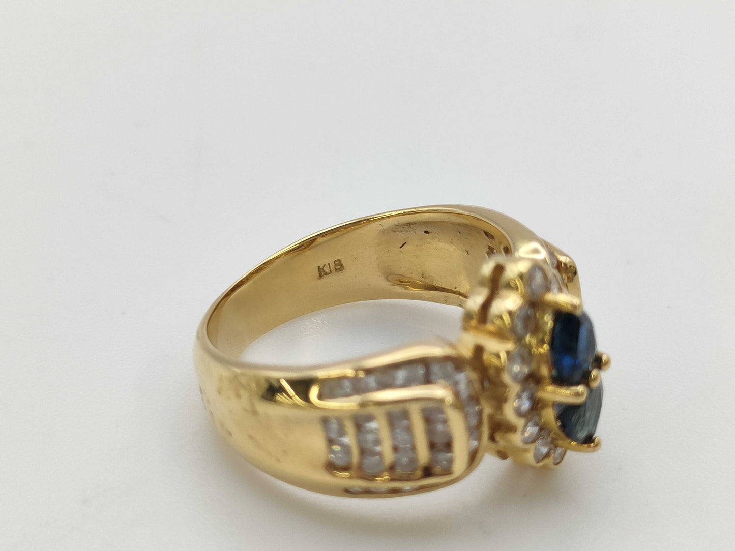 S 0.58ct D 0.84ct K18 7.2g Ring