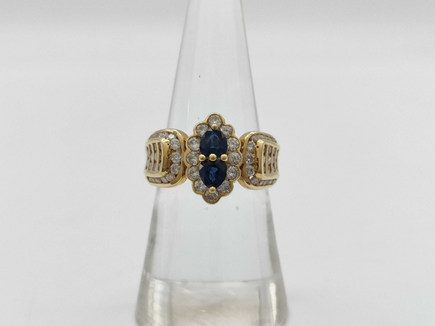 S 0.58ct D 0.84ct K18 7.2g Ring