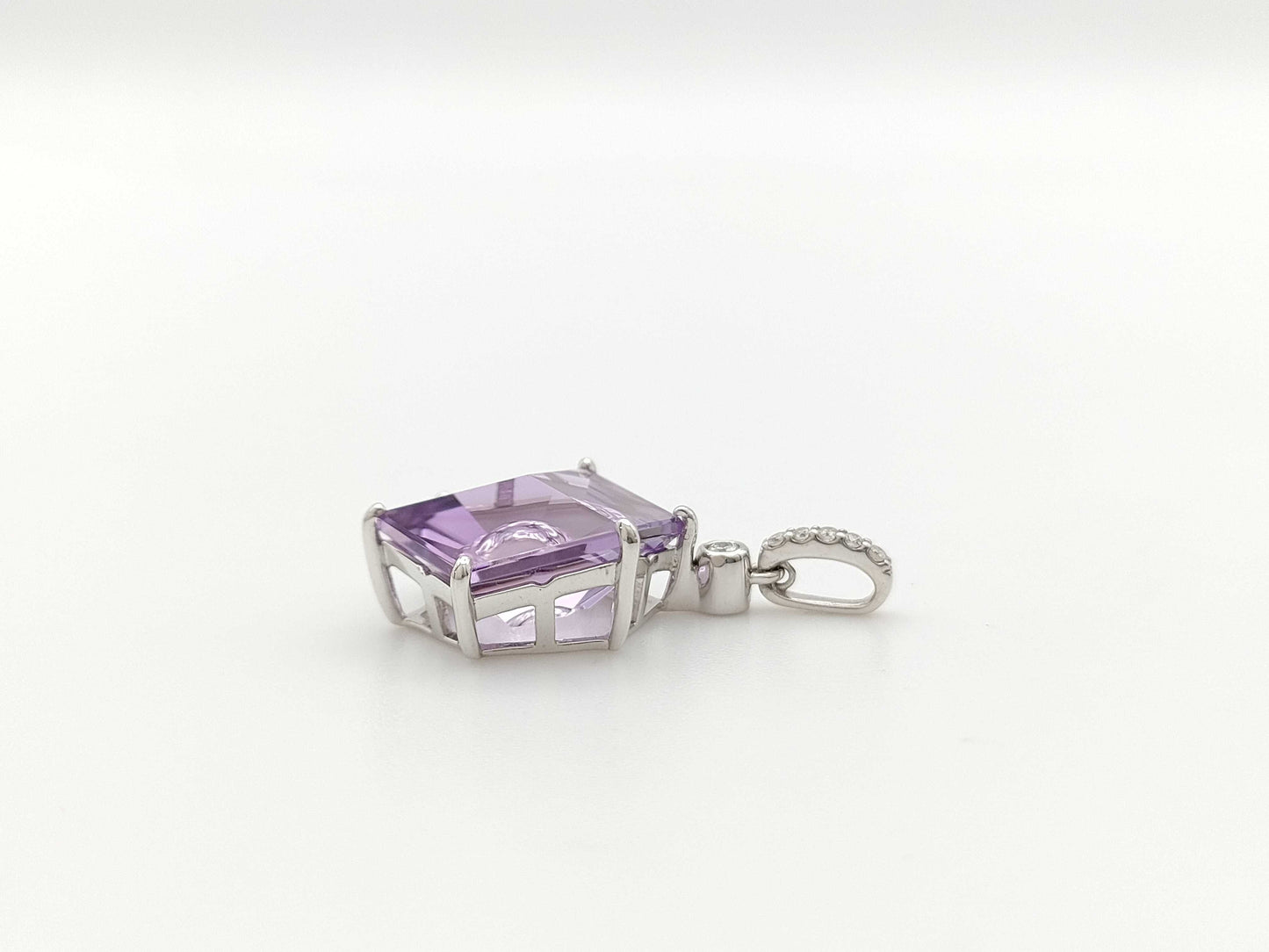 AM8.74ct D0.07ct K18WG 4.1g Necklace