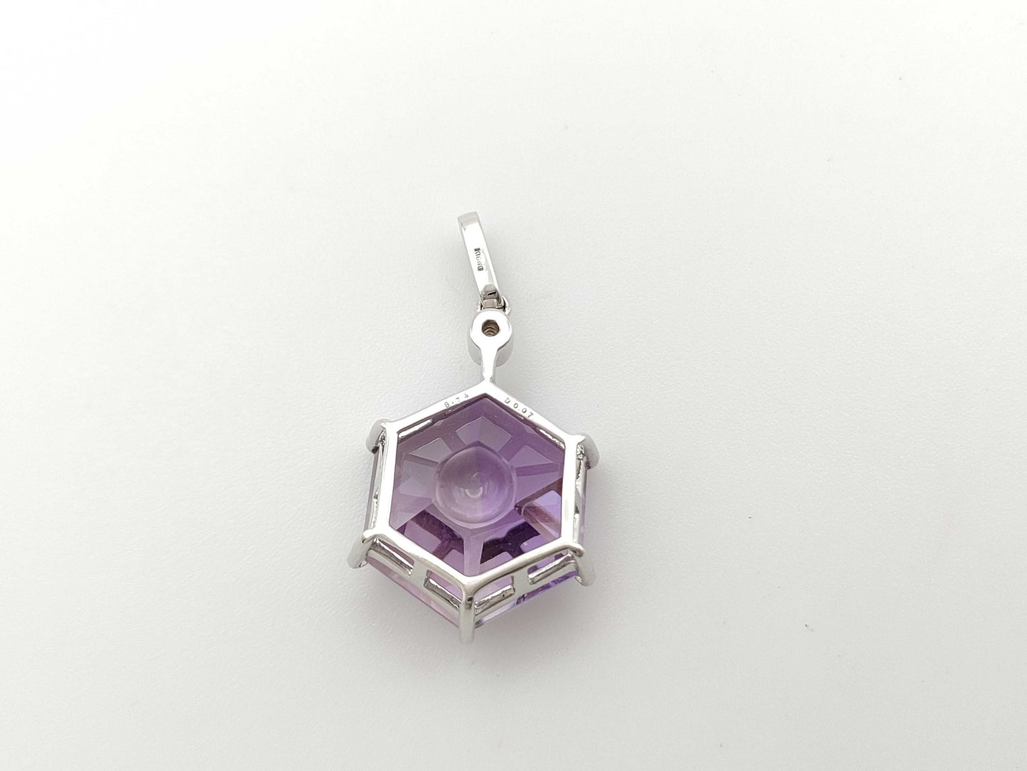 AM8.74ct D0.07ct K18WG 4.1g Necklace