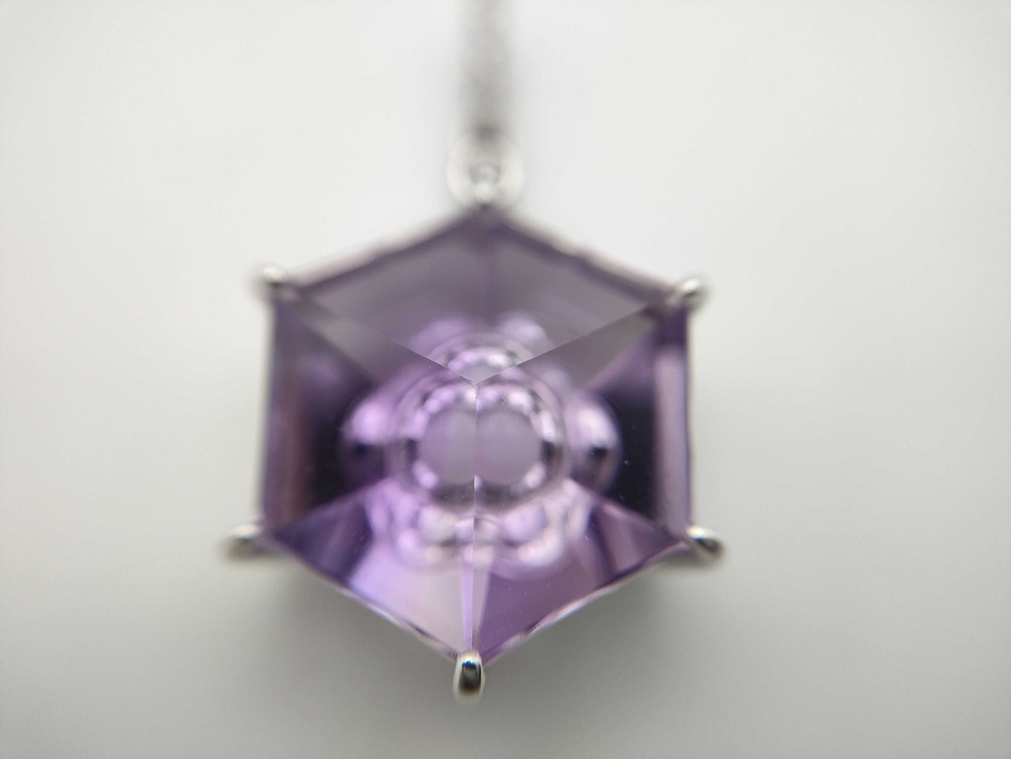 AM8.74ct D0.07ct K18WG 4.1g Necklace