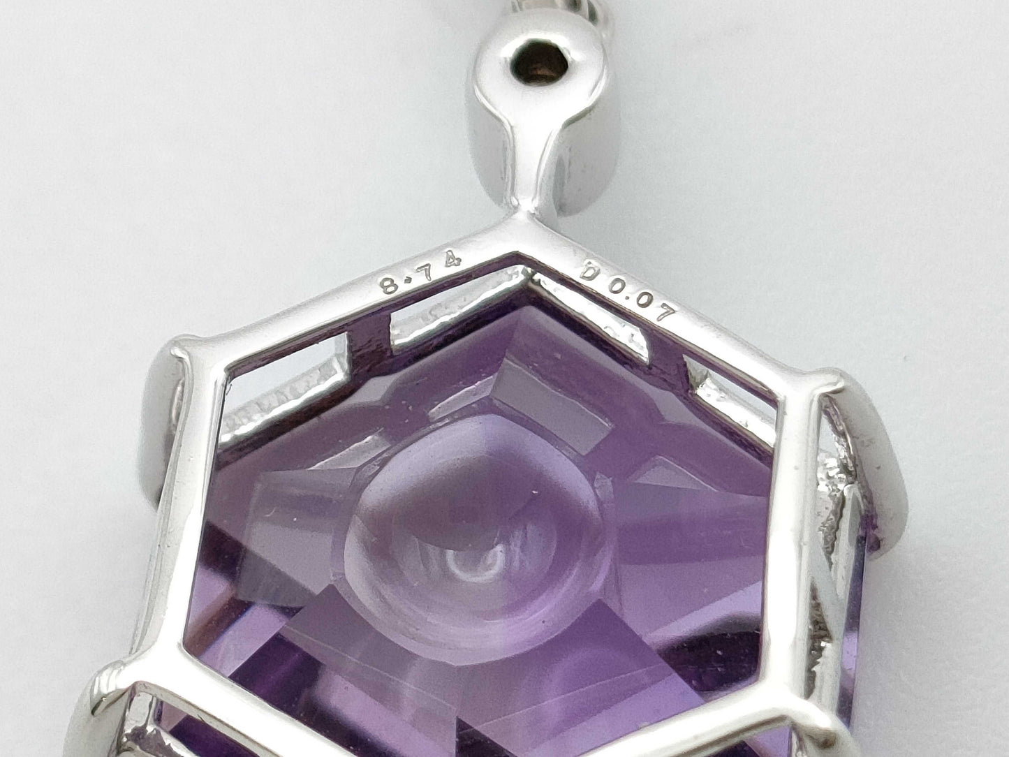 AM8.74ct D0.07ct K18WG 4.1g Necklace