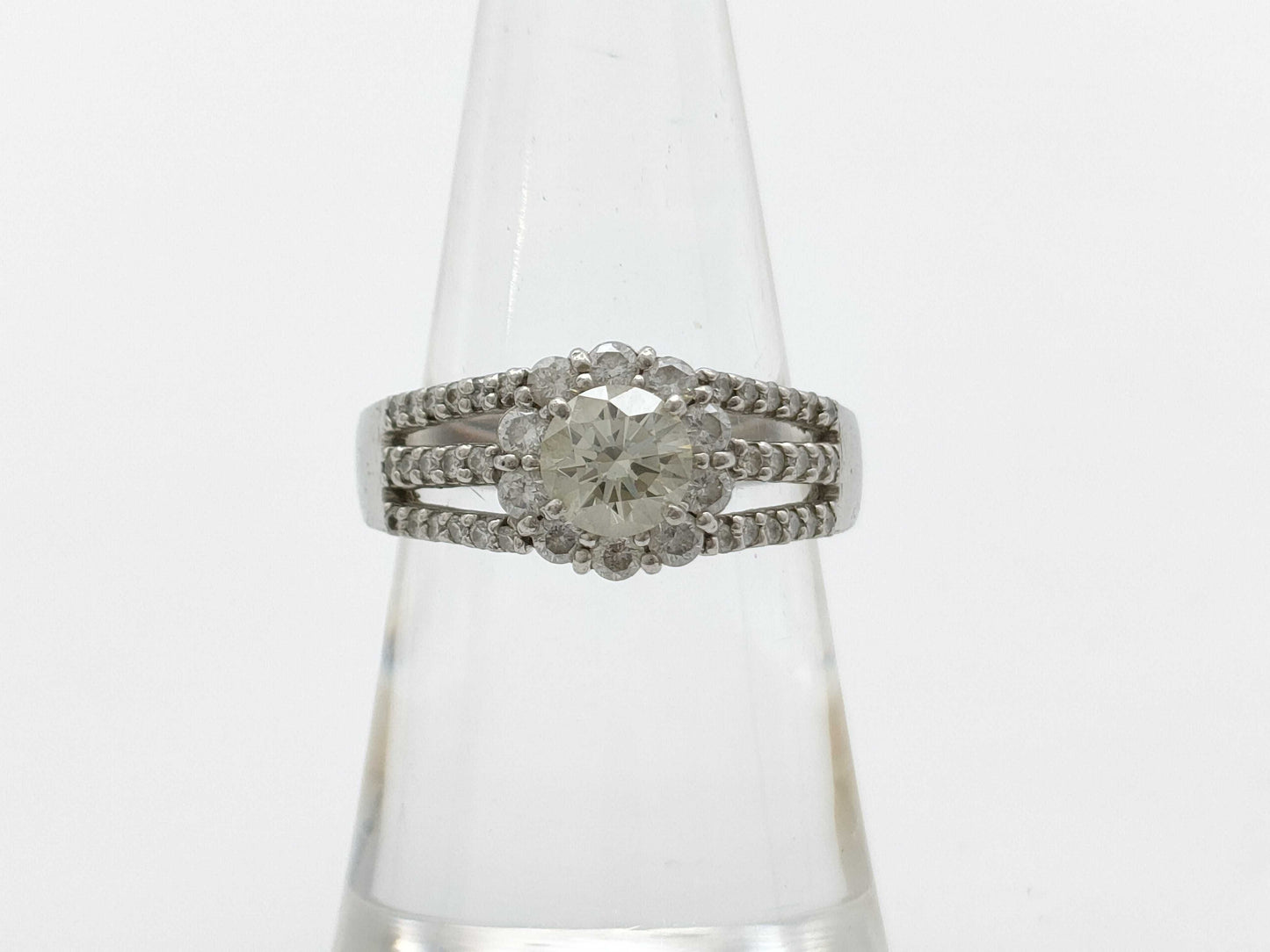 D0.626ct/0.51ct PT900 7.1g Ring