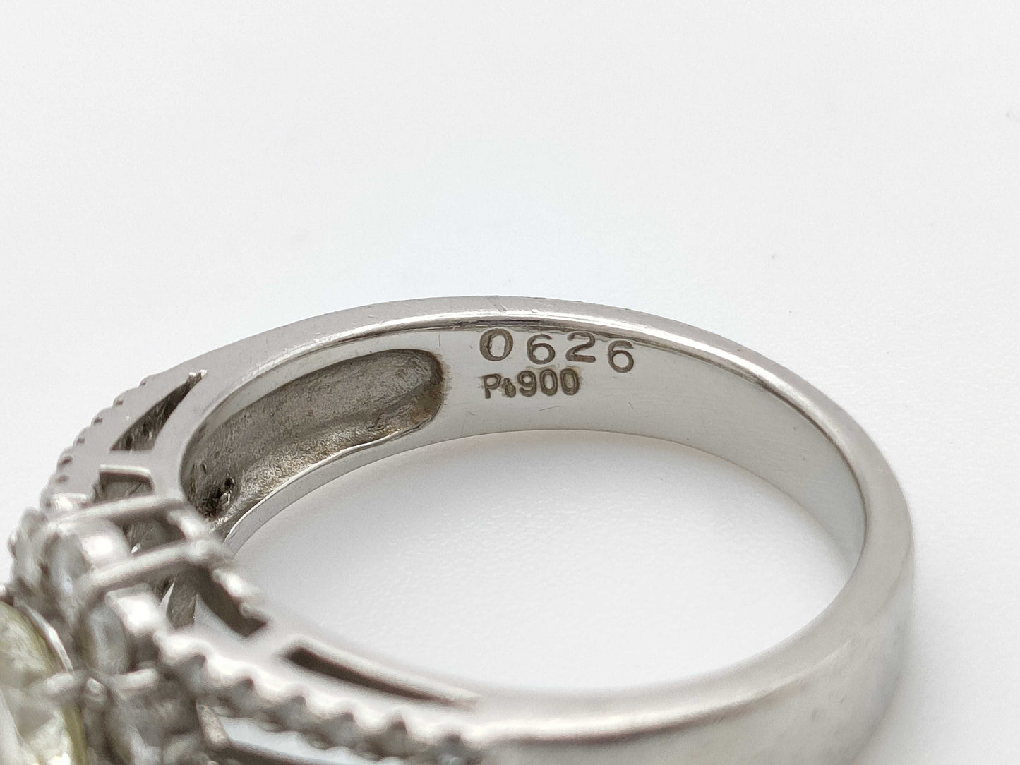 D0.626ct/0.51ct PT900 7.1g Ring