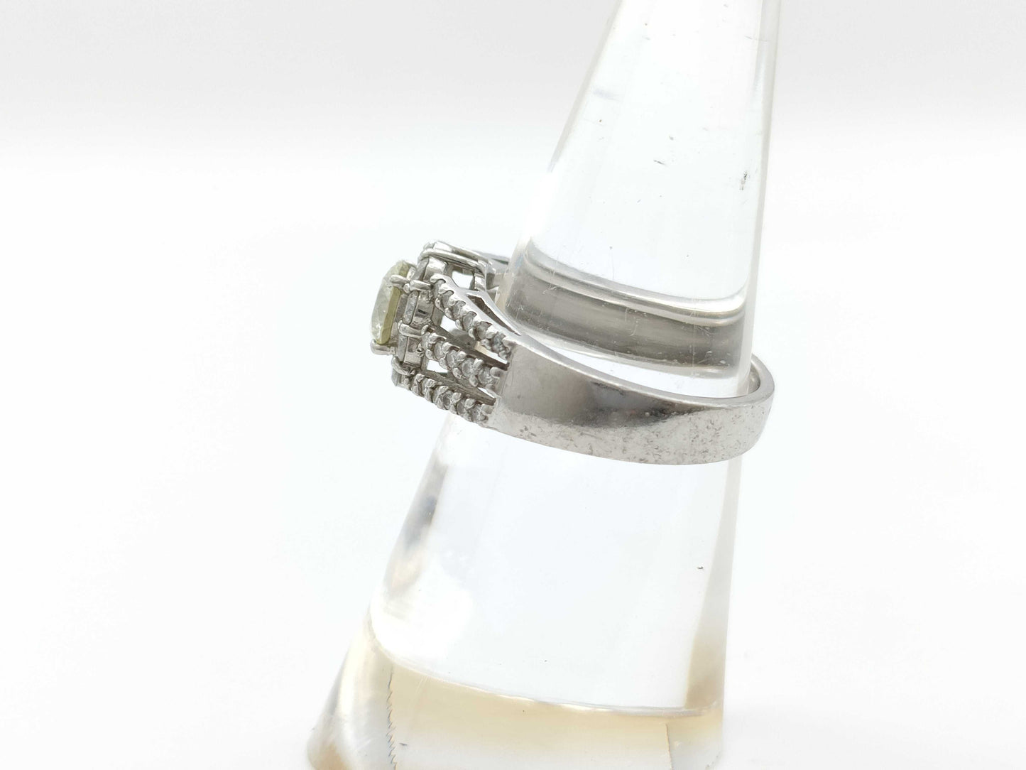 D0.626ct/0.51ct PT900 7.1g Ring