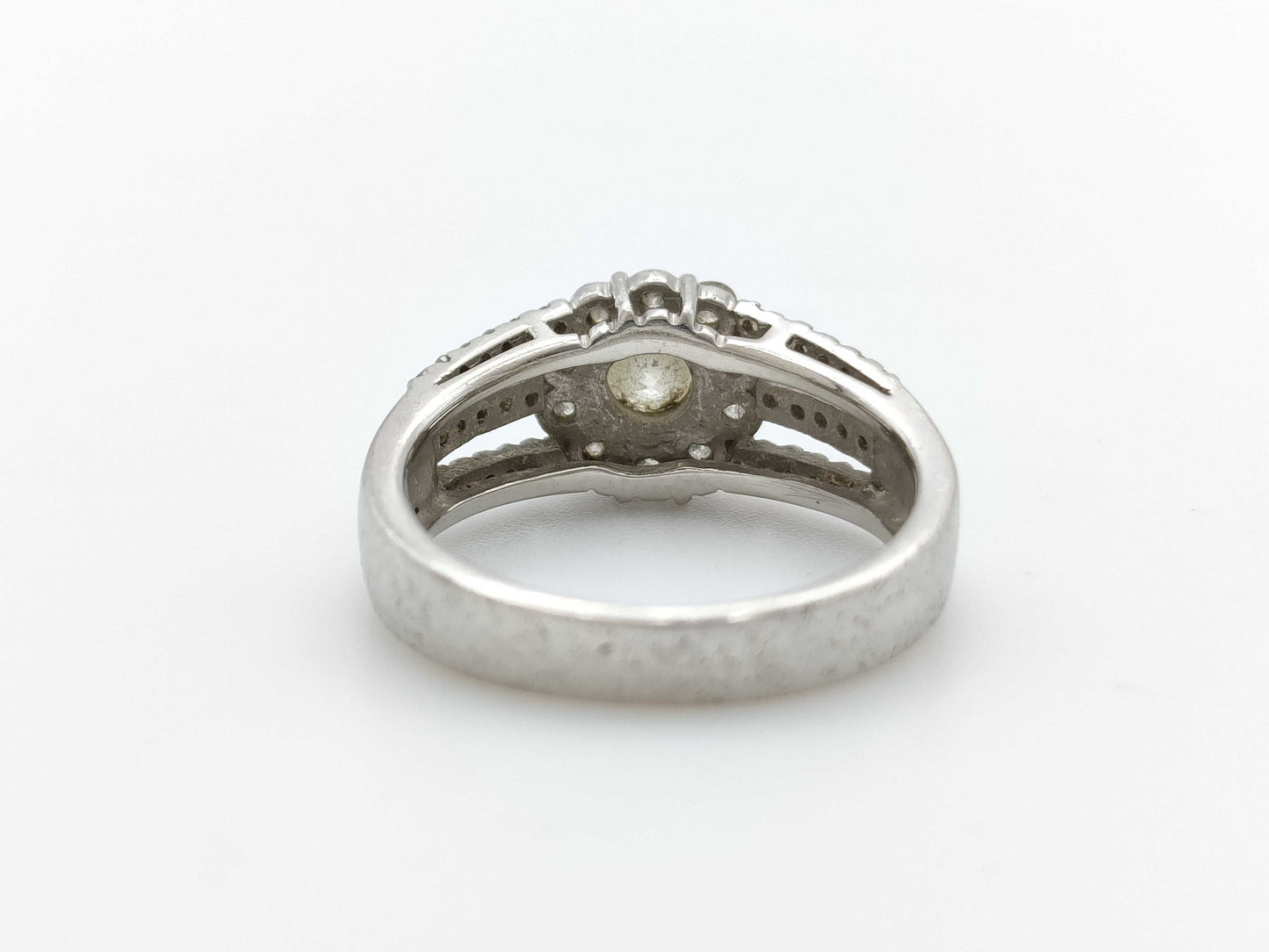 D0.626ct/0.51ct PT900 7.1g Ring