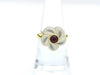 Colored Stone R0.47ct K18 5.8g Ring