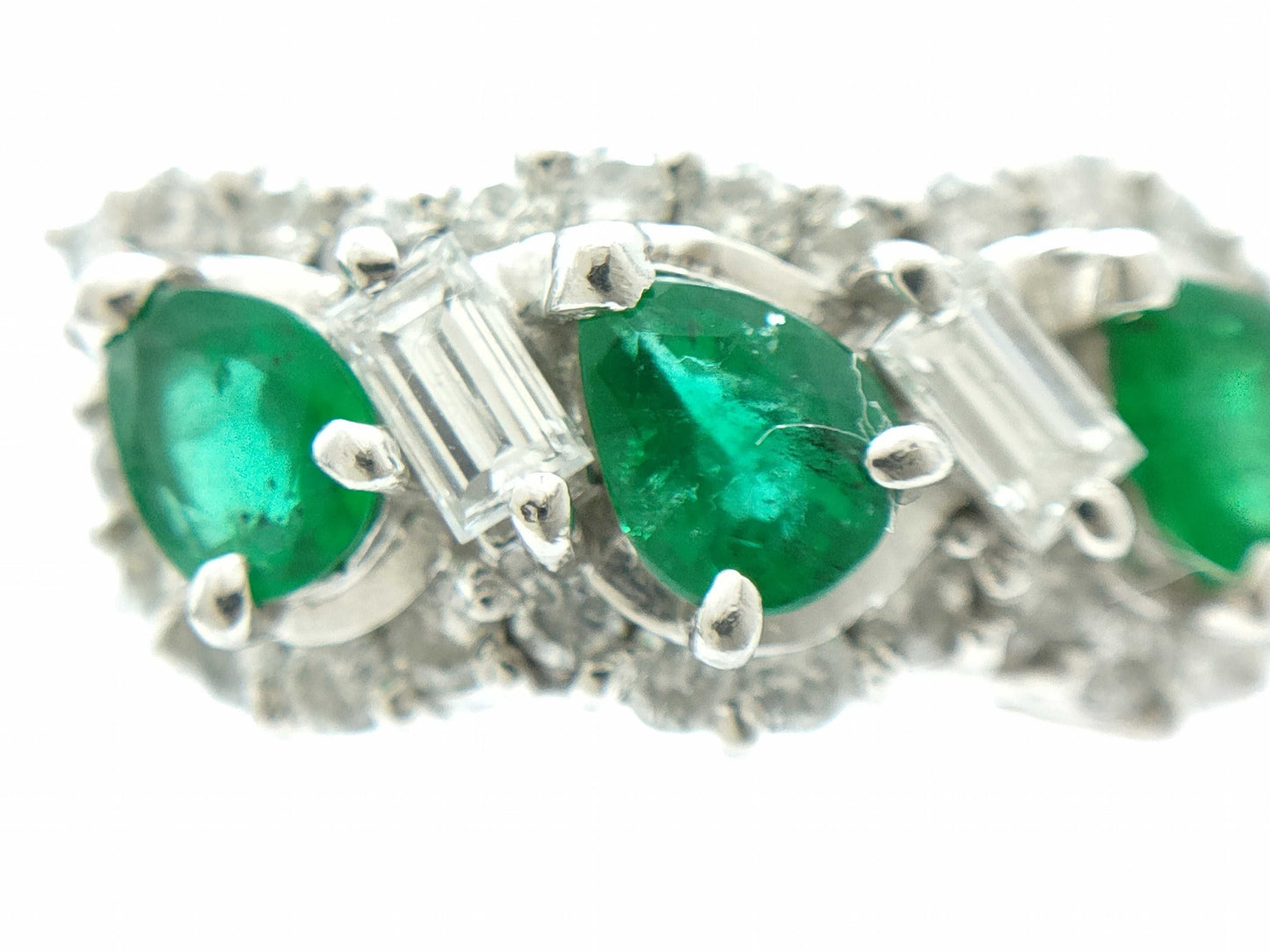 E0.76ct D0.70ct PT900 7.9g Ring