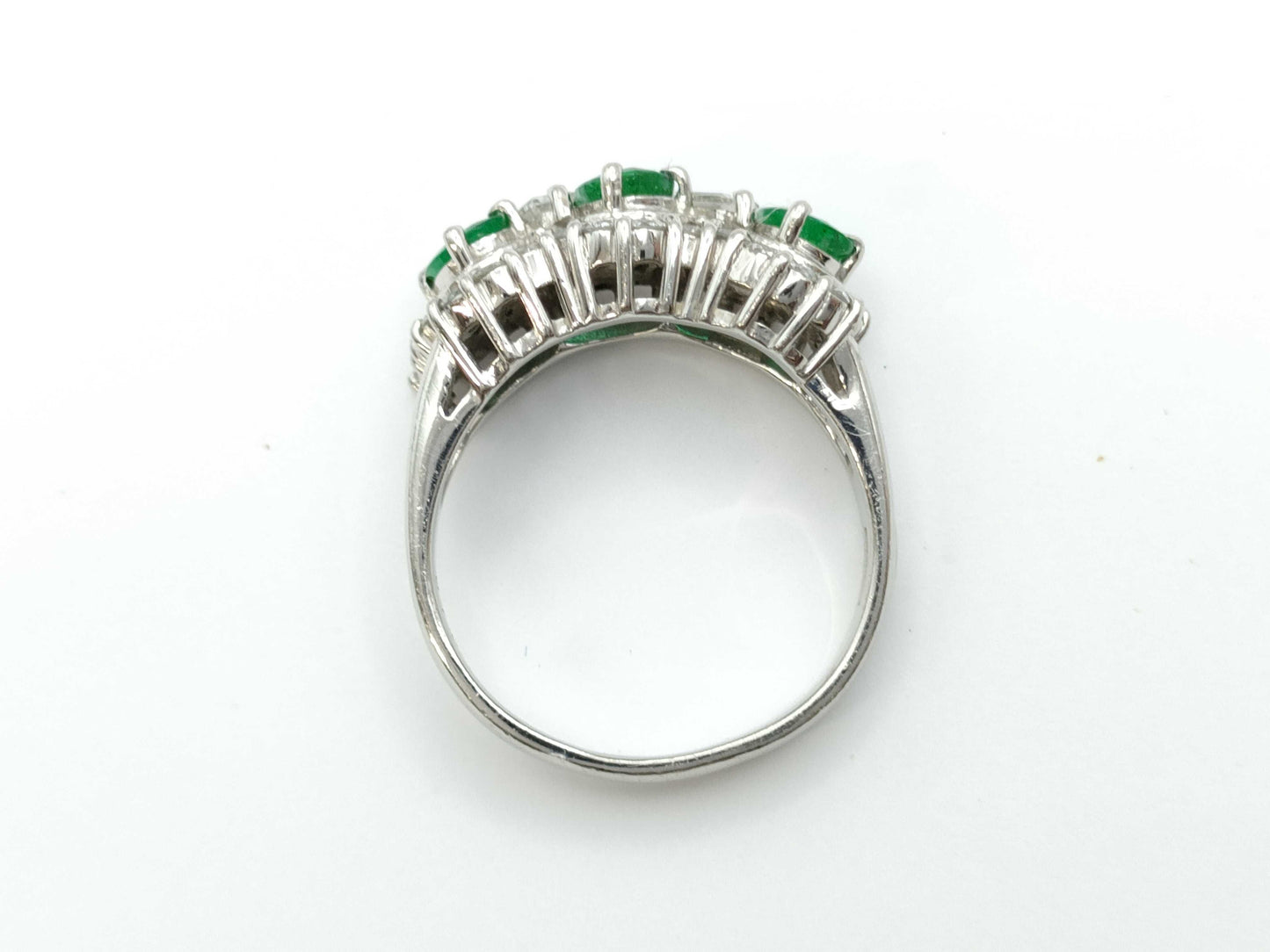 E0.76ct D0.70ct PT900 7.9g Ring