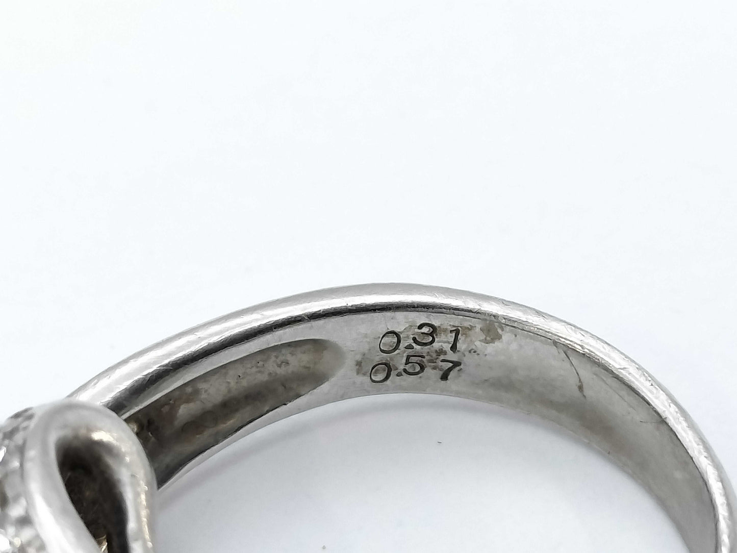 D0.31ct/0.57ct PT900 8.5g Ring