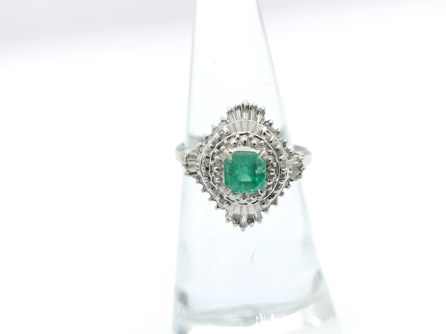 E0.42ct D0.63ct PT900 6.8g Ring