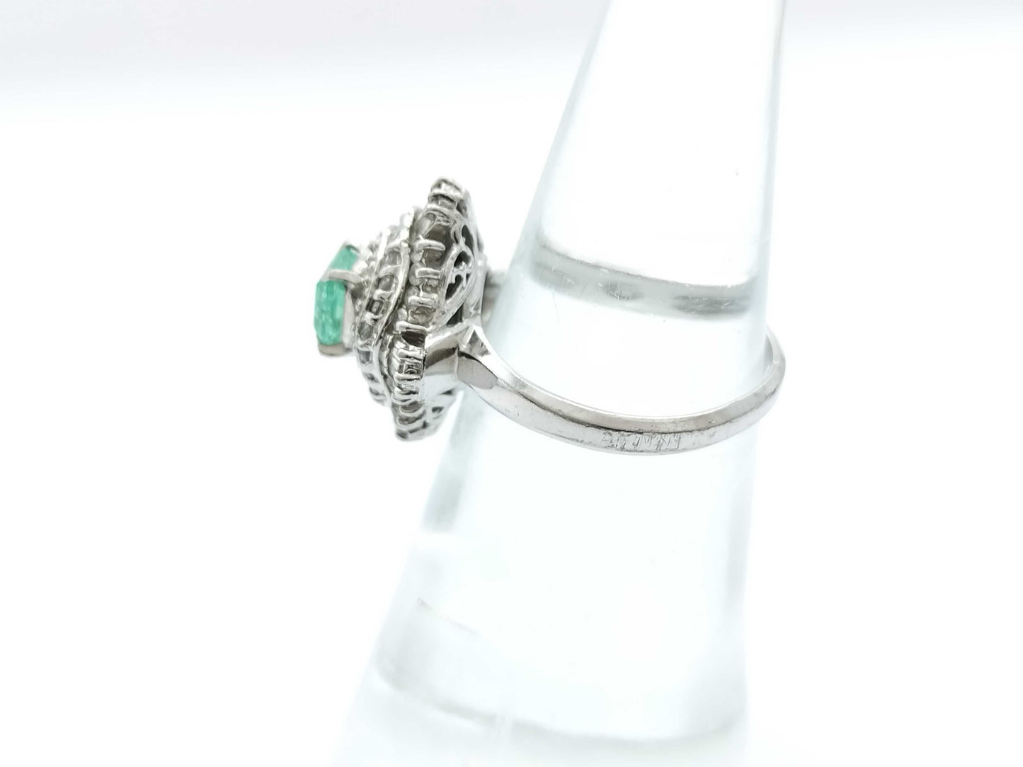 E0.42ct D0.63ct PT900 6.8g Ring