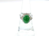 1.7ct Jadeite D0.26ct PT900 8.2g Ring