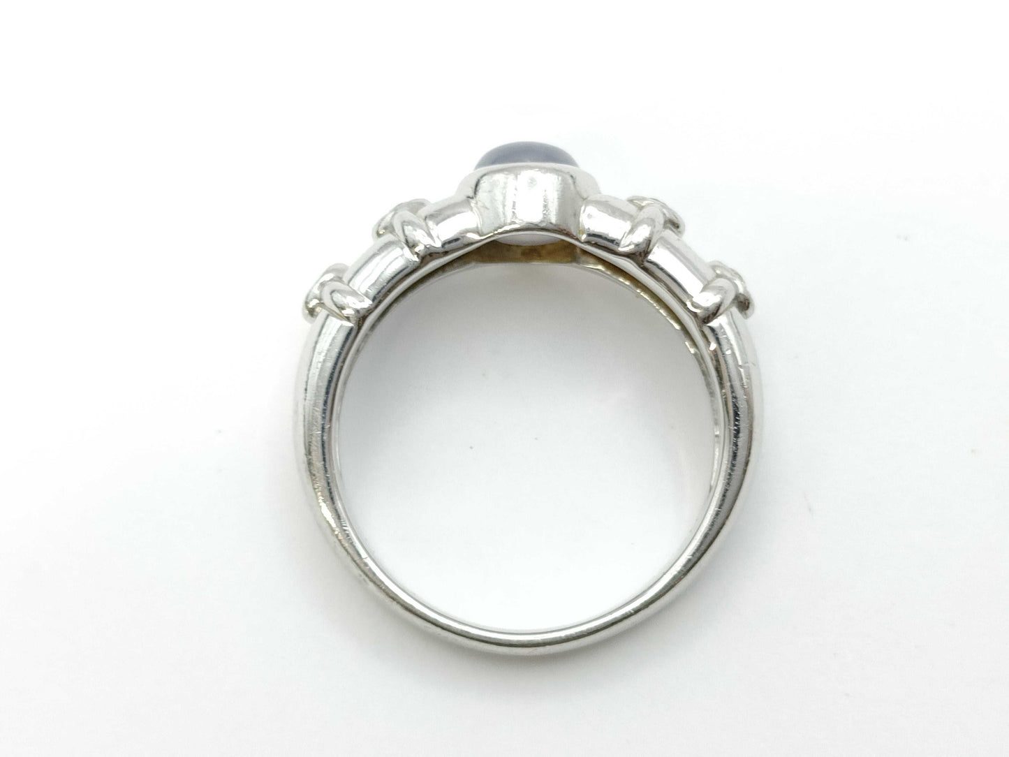 Stainless steel 1.53ct D0.03ct PT900 6.8g ring
