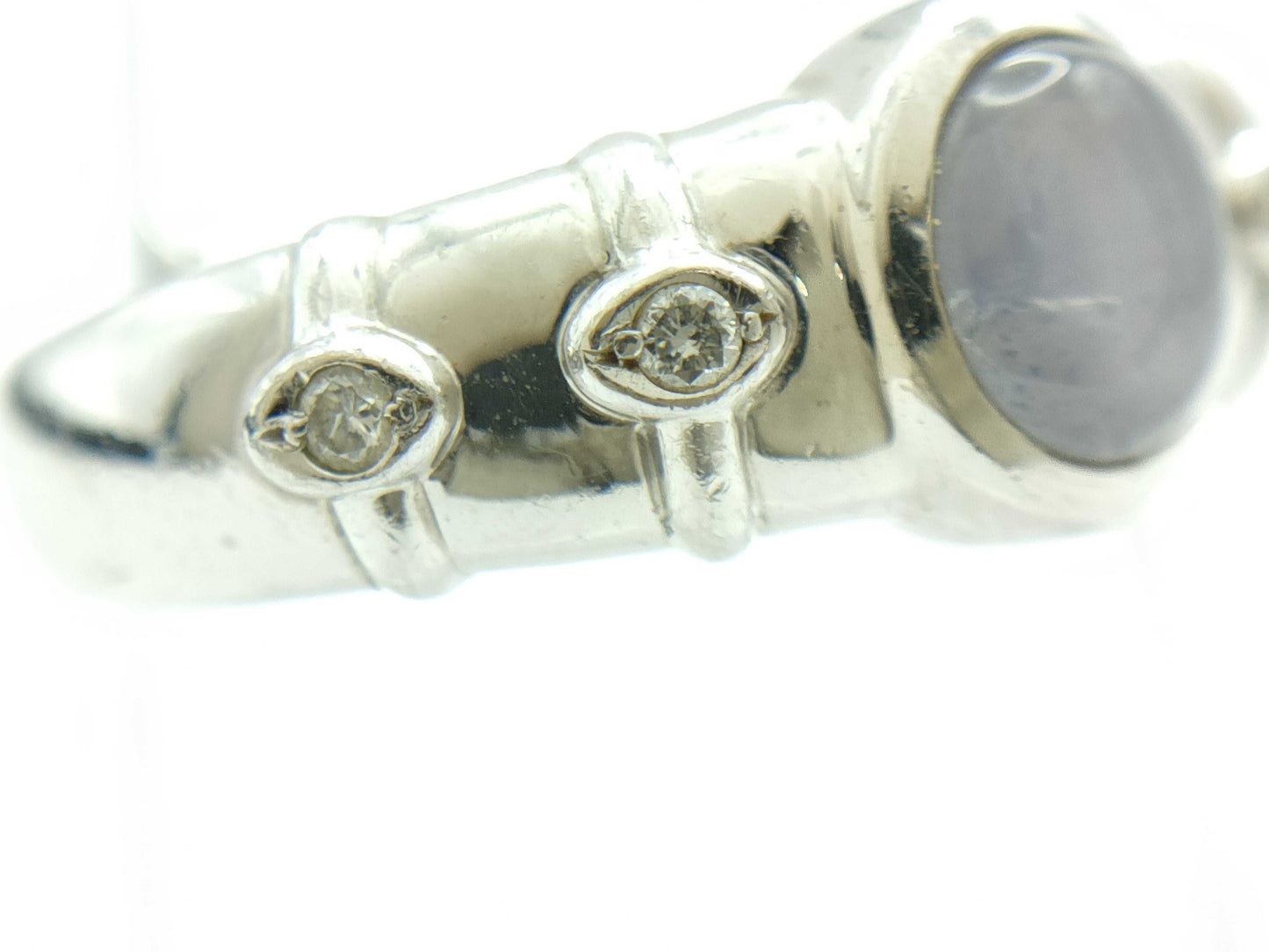 Stainless steel 1.53ct D0.03ct PT900 6.8g ring
