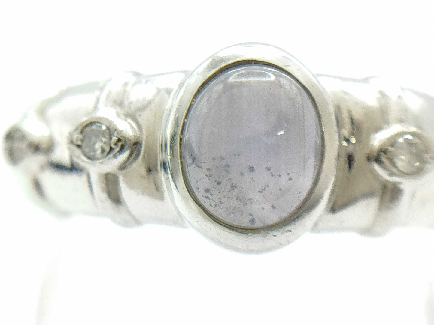 Stainless steel 1.53ct D0.03ct PT900 6.8g ring