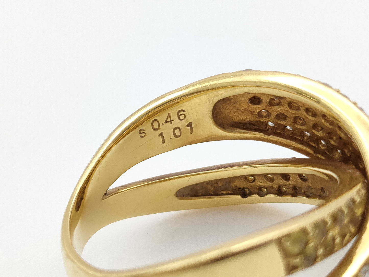 S0.46ct D1.01ct K18 9.0g Ring