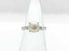 Pearl diameter: approx. 7.8mm, D0.06ct, PT850, 4.9g, Ring