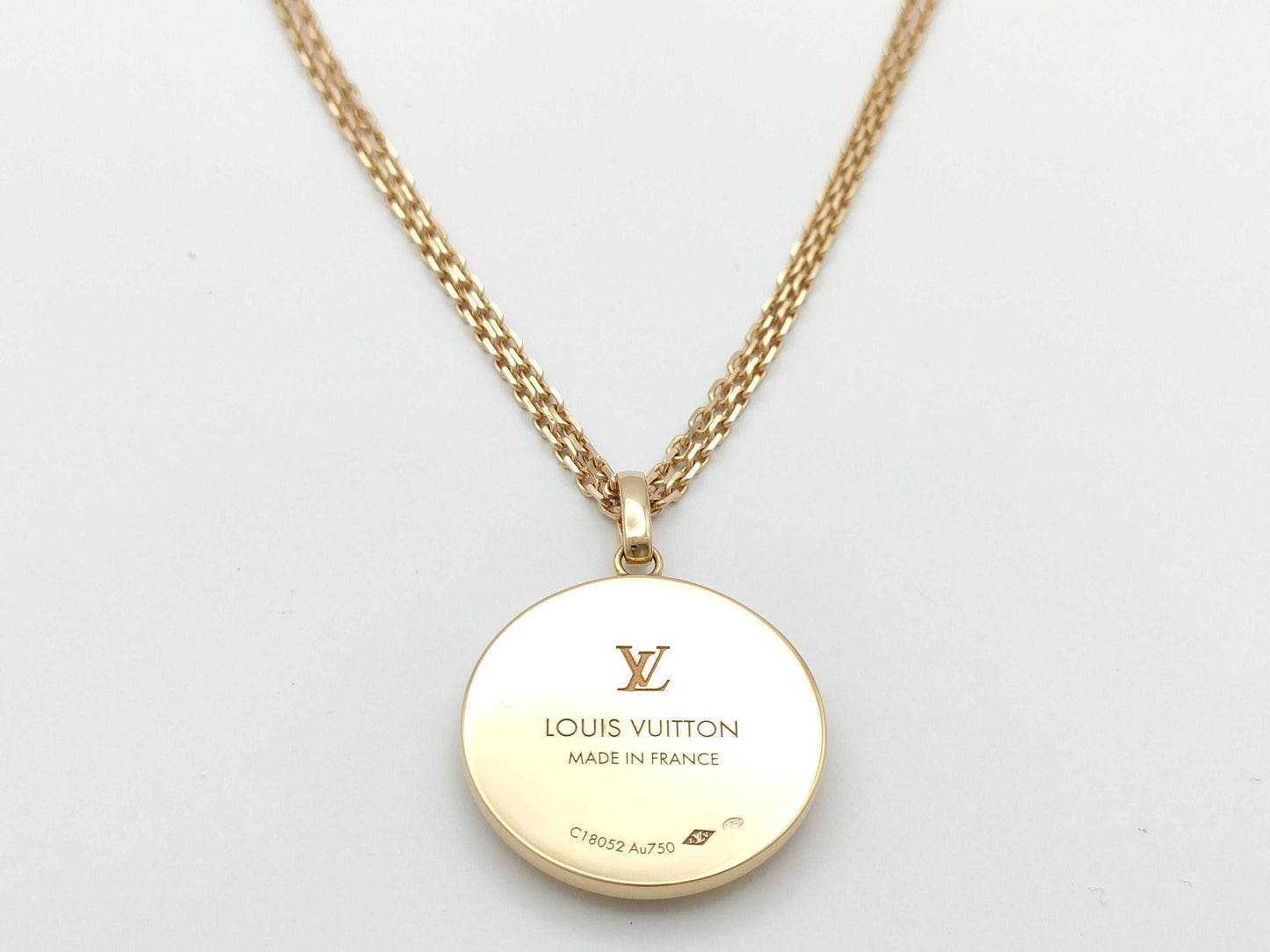 LOUIS VUITTON Star Blossom Shell Necklace, 1PD, PG, AU750, 21.2g