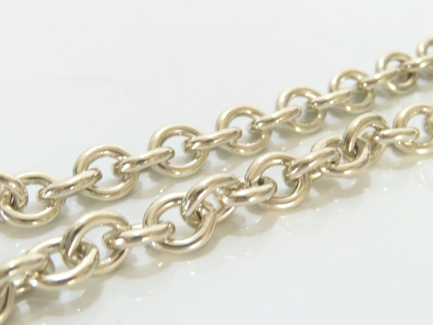 Tiffany & Co. Return to Tiffany Double Oval Tag, 925 Stamp, 51g Total Weight Necklace