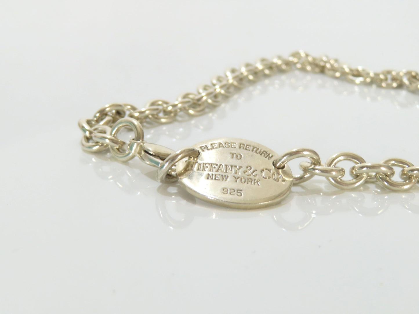 Tiffany & Co. Return to Tiffany Double Oval Tag, 925 Stamp, 51g Total Weight Necklace