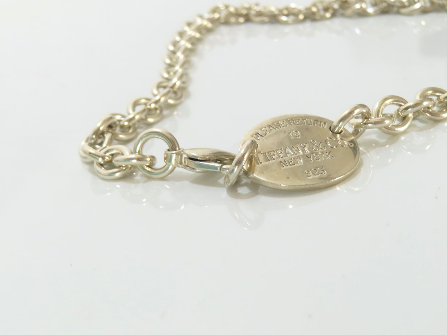 Tiffany & Co. Return to Tiffany Double Oval Tag, 925 Stamp, 51g Total Weight Necklace