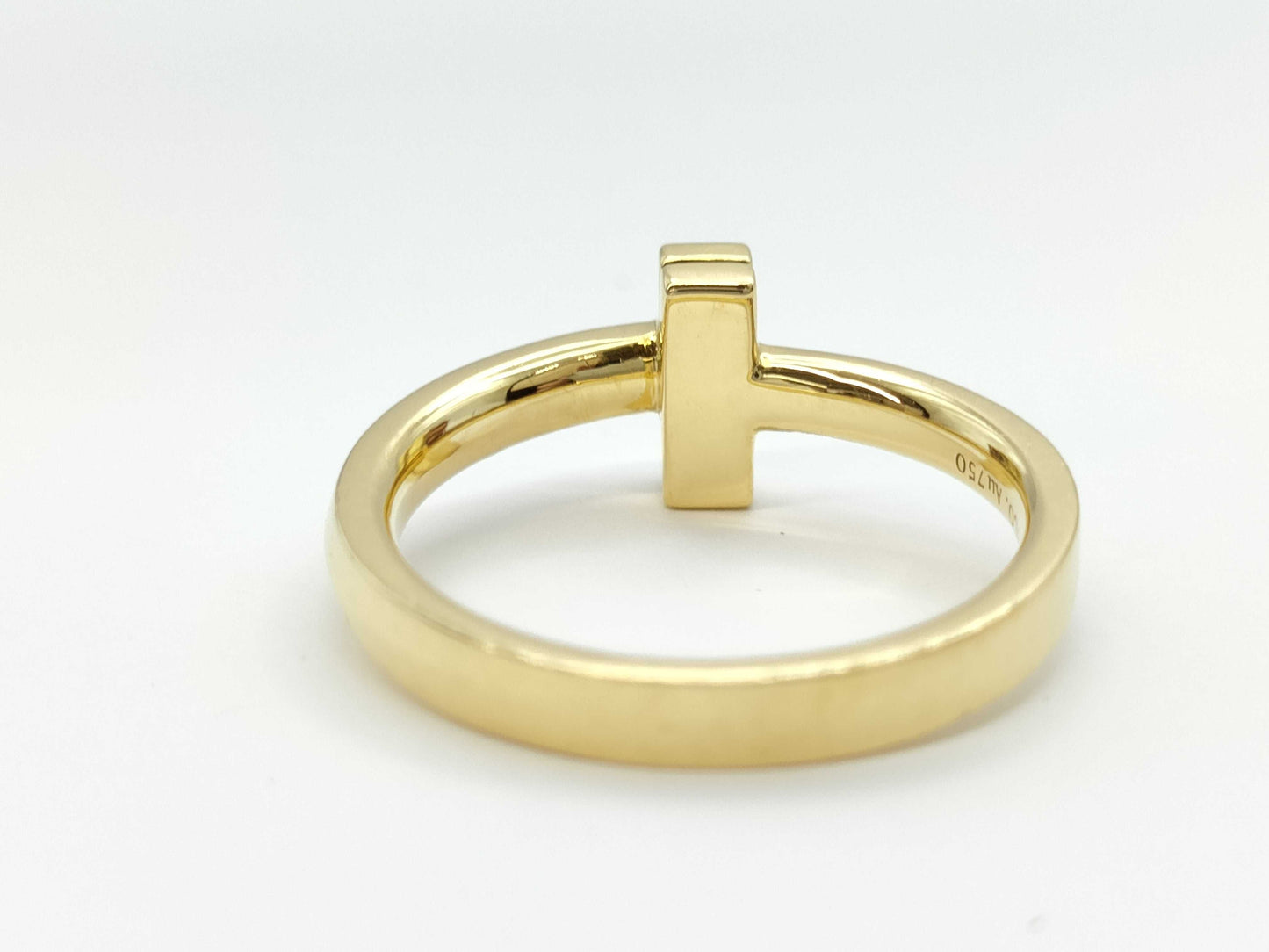 Tiffany & Co. T One Narrow Yellow Gold AU750 4.3g Ring