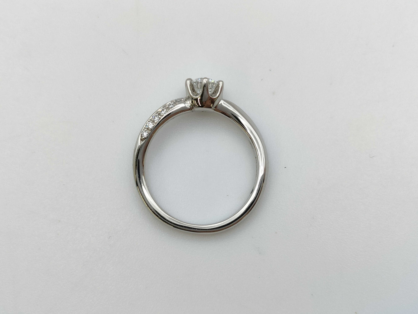 4℃ D0.306ct melee diamonds PT995 4.0g ring